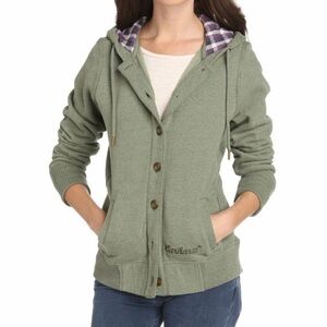 Carhartt Women's Marengo Flannel Lined Button Front Sweatshirt, Small